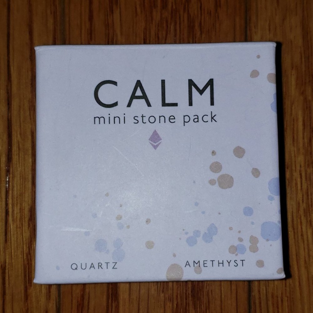 Calm mini stone pack amethyst and clear quartz